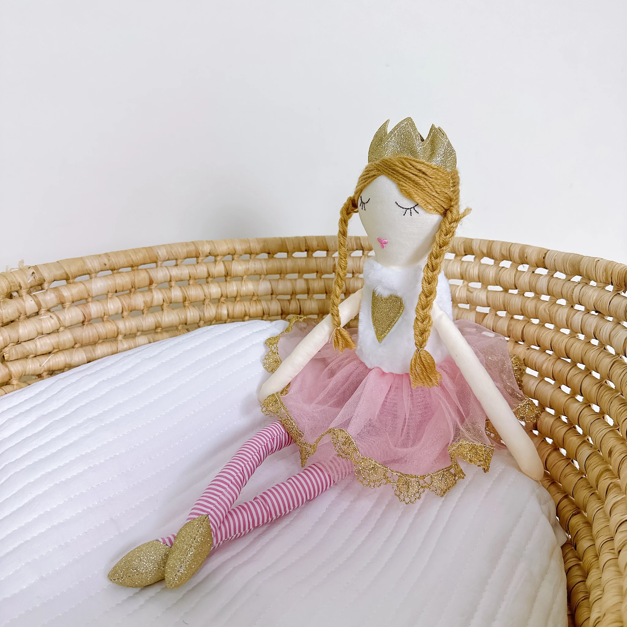 50CM Long Leg Cute Fairy Dolls for Girls Baby Sleeping Soothing Doll Cloth Toys Plush Nordic Style Children Room Decor Kids Gift