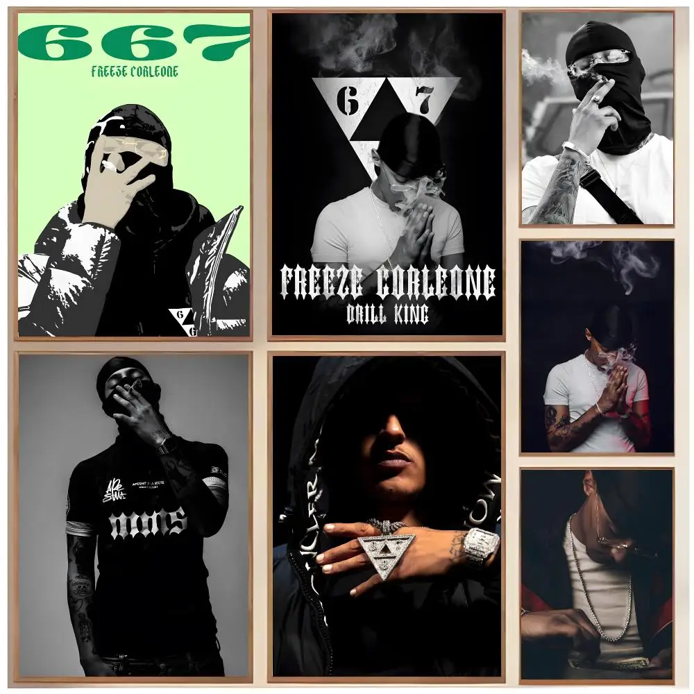 French Rap-Artist F-Freeze Corleone Poster  Classic Home Interior Design & Modern Wall Decor Art Collection