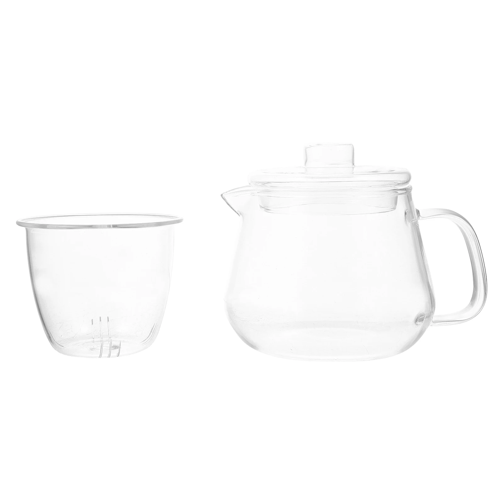 

Heat-Resistant Glass Teapot Decorative Transparent Tea Ware Practical for Stress Relief and Mental