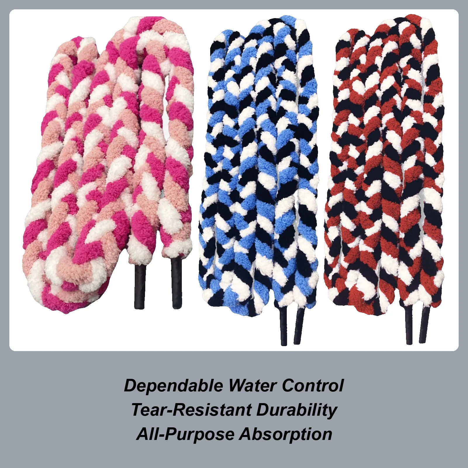 2 Meters Water Absorbent Rope Vinyl Film Door Windshield Microfiber Cloth Drying Tool Window Wash Automotive Cleaning Rope