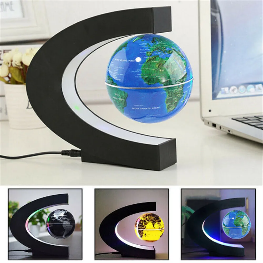 Led World Map levitazione magnetica Floating Globe Home Electronic Antigravity Lamp novità Ball Light decorazione regalo di compleanno