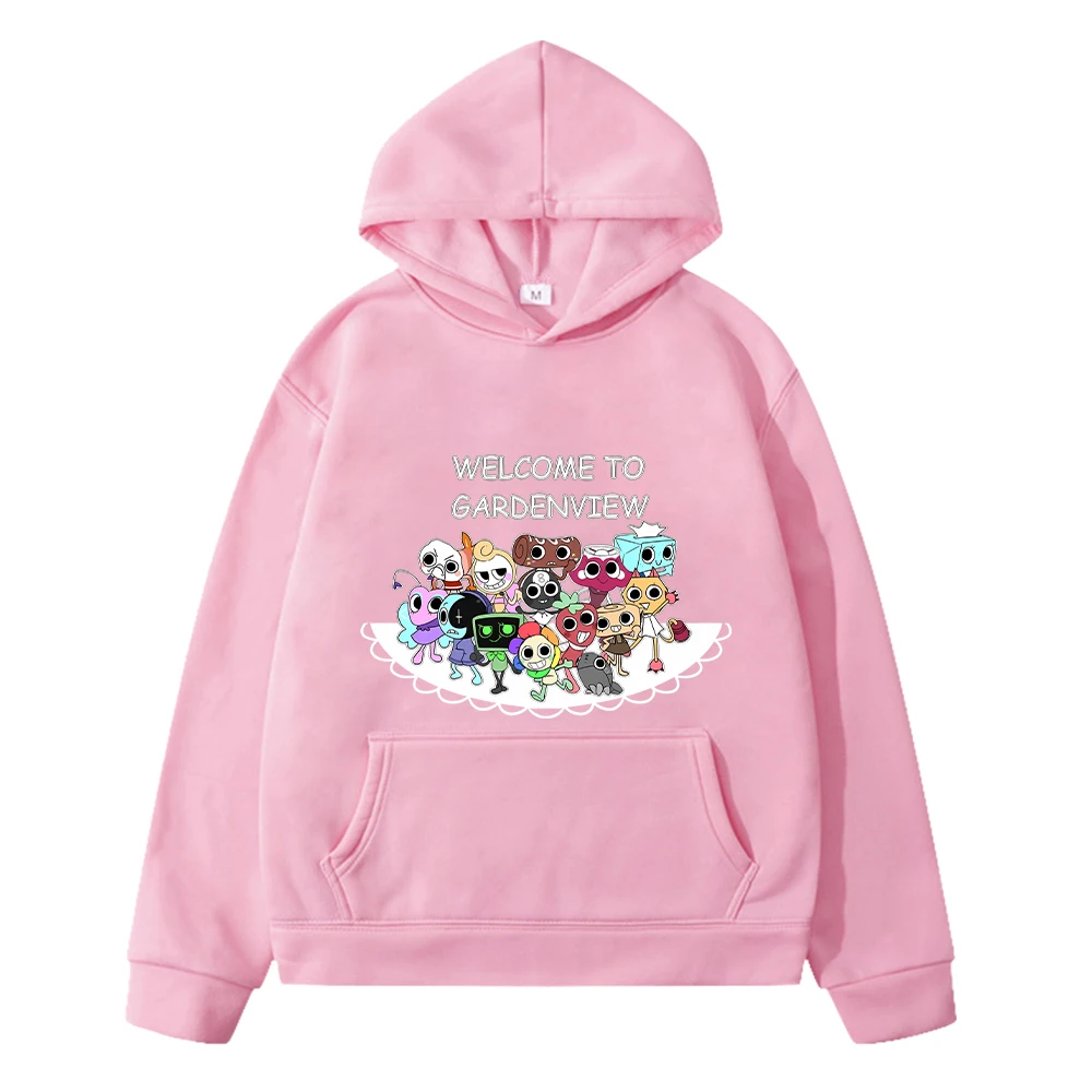 Kawaii Autumn hoodies Dandys World anime hoodie  Fleece Sweatshirt Cartoon Pullover boys jacket  y2k sudadera kids clothes girls