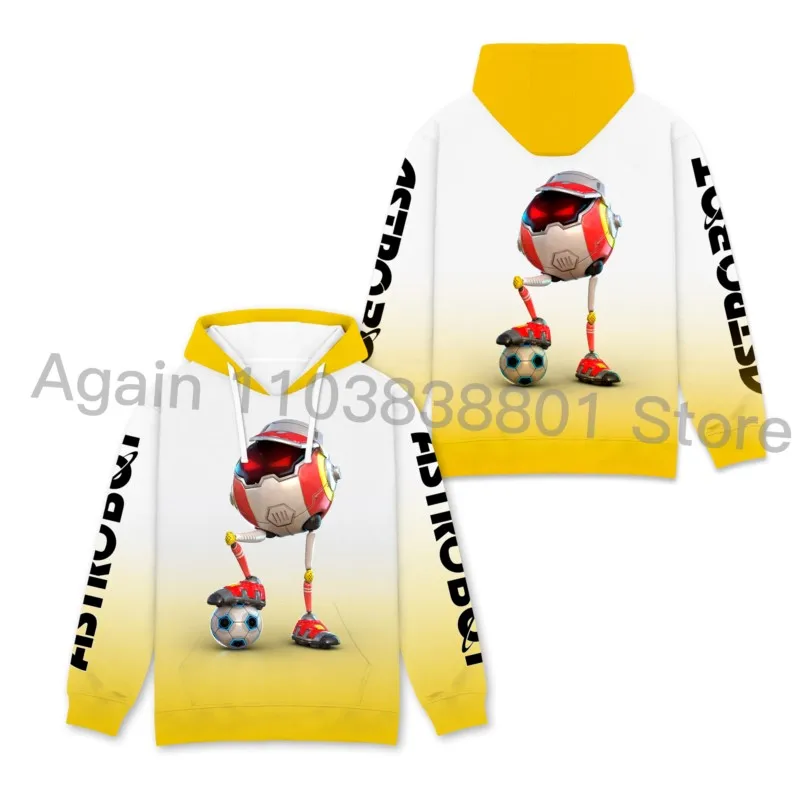 ASTRO BOT Hoodie Sweatshirt Personality Men Women's Hip Hop 3D Clothes Fashion Streetwear Tops Kawaii Kids Pullover size100-4XL