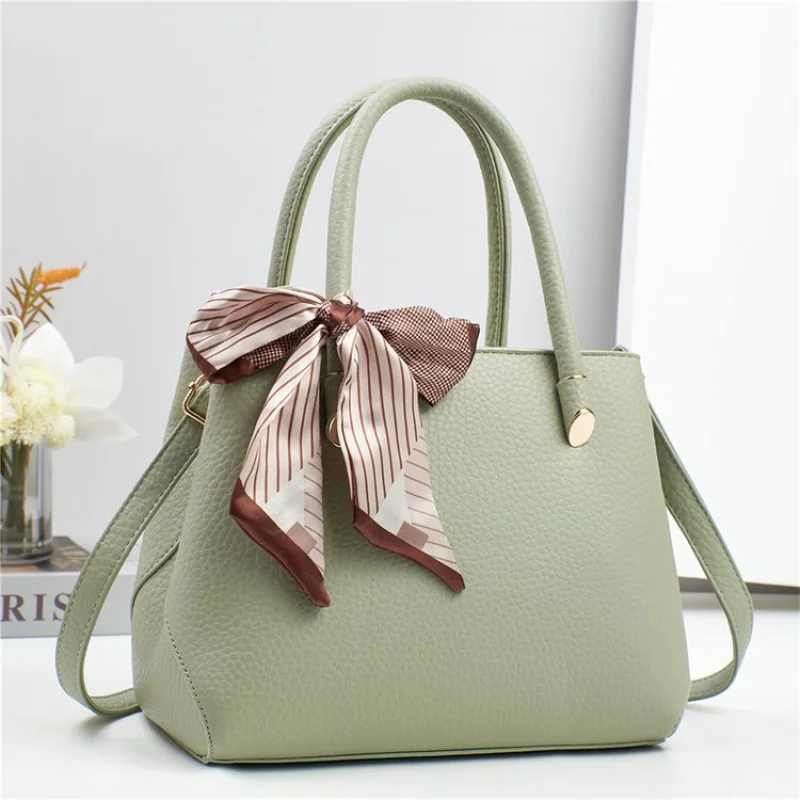 

Women's Tote Bag Made Of Dot-Stripe-Printed Leather Boasting Casual Paris Commuter Vintage Lightweight Daily Look​
