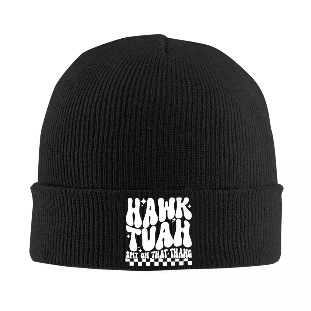 Hawk Tuah Spit In That Thang Hat Autumn Winter Beanie Warm Cap Unisex Acrylic Knitted Caps