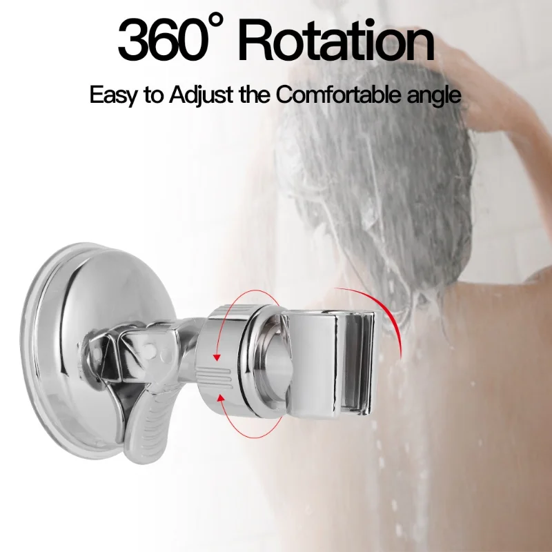 Shower Head Holder Adjustable Shower Holder Rack Bracket Suction Cup Wall Mount No Punching Bracket Bathroom Accessories