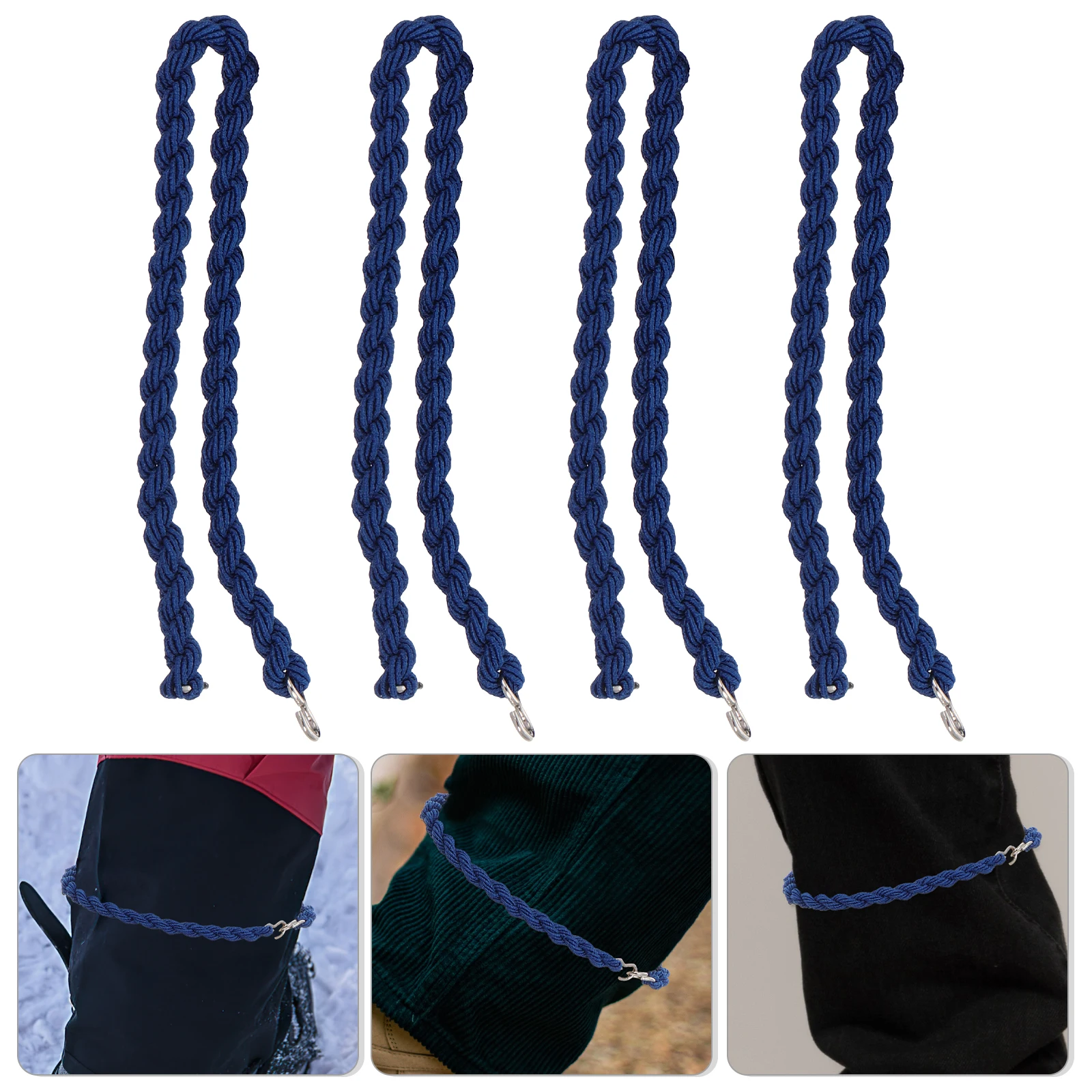 

4 шт. эластичные ремни для ботинок для кемпинга и езды на велосипеде толщиной 4 мм, регулируемые завязки для ног, походов, охоты, резиновые сапоги, мужская униформа, прочная