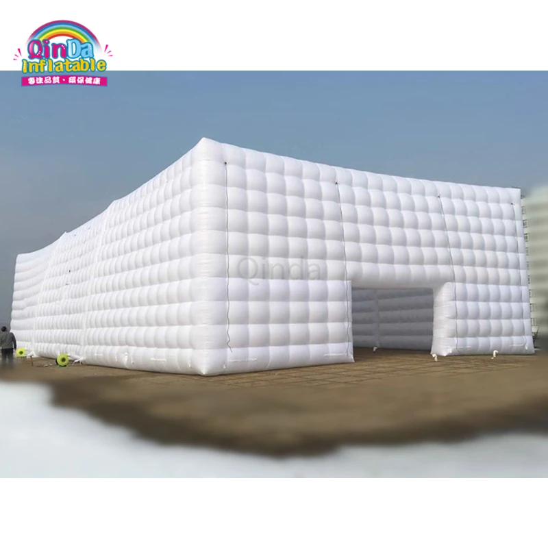 Outdoor Large Inflatable Family Camping Party Cube Marquee Led Inflatable Wedding Tent