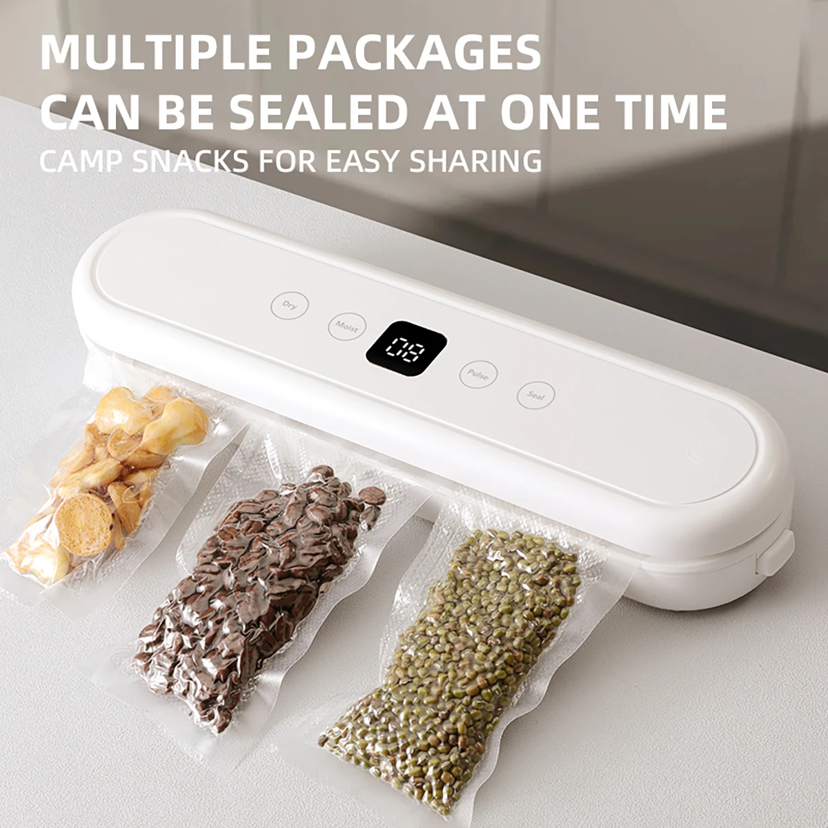 1PC vacuum sealing machine, household fully automatic sealing machine, food packaging machine, snack preservation machine