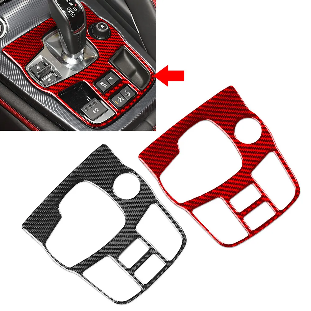 

LHD Carbon Fiber Pattern Gear Shift Panel Cover Trim For Jaguar F-Type 2013-2024