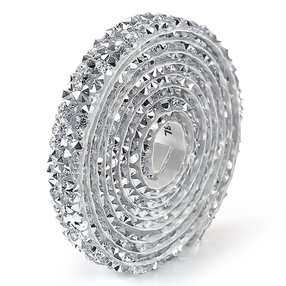DIY Self Adhesive Rhinestone Tape Flexible Sparkling Rhinestone Strips Shiny Colorful Bling Diamond Ribbon DIY Craft