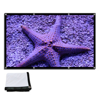 Folding, portable, and easy to clean film projector soft curtain 120 inches, suitable for indoor and outdoor gatherings