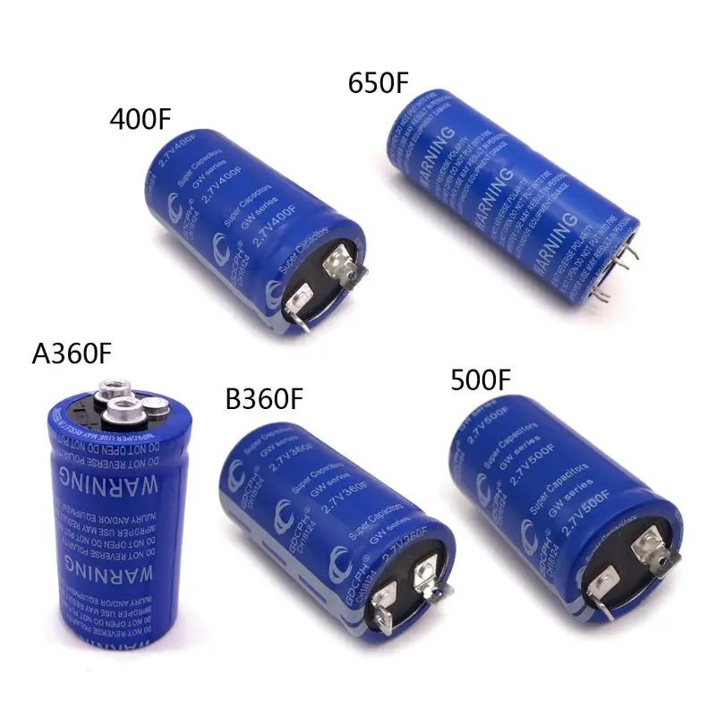 

Super Farad Capacitor 2.7V 360F Electrolytic Capacitor Wide Scope of Application Metal Capacitor for Automotive Circuit