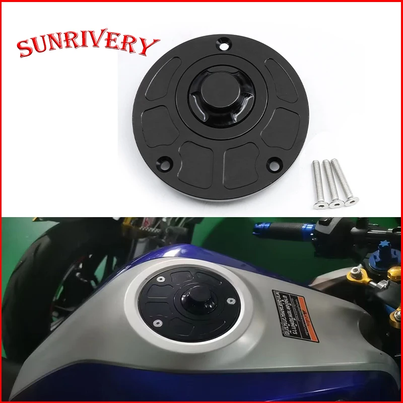 For Yamaha TT600E TT600S 1993-1999 FZ1000 FAZER 2001-2005 Motorcycle Aluminum CNC Gas Cap Tank Oil Cover Fuel