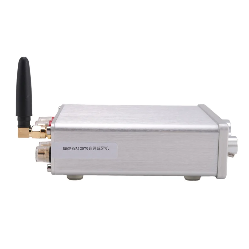 

Hifi Sound Amplifier MA12070 80Wx2 Bluetooth 5.0 Stereo Audio Power Amplifier For Home Theater Karaoke Amplifiy-Silver Durable