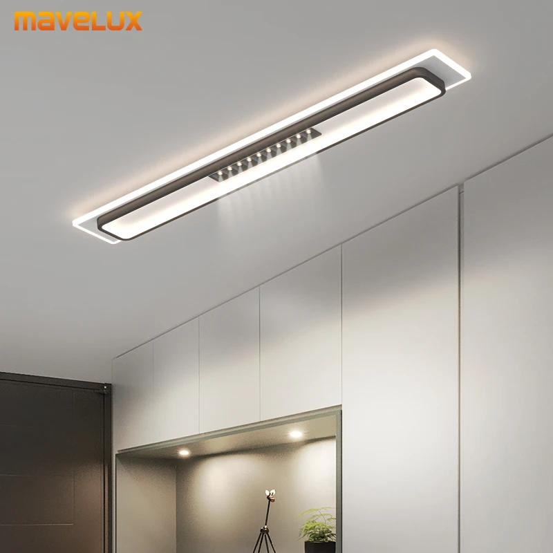 

Corridor Ceiling Light Creative Led Lamp Long Strip Lighting Modern Living Room Wall Picture Frame Cloakroom Light Fixtures