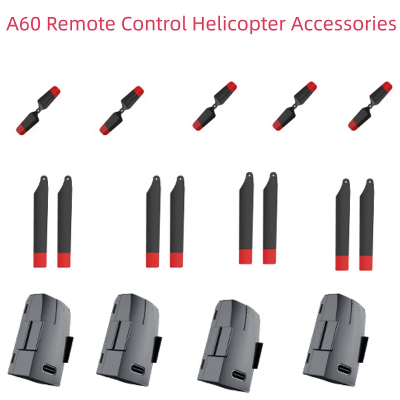 

A60 Ailerless Пульт дистанционного управления RC Вертолет Запасные части Аксессуары 3,7 В 220 мАч Модульный аккумулятор Пропеллер USB для A60 Запчасти для дронов