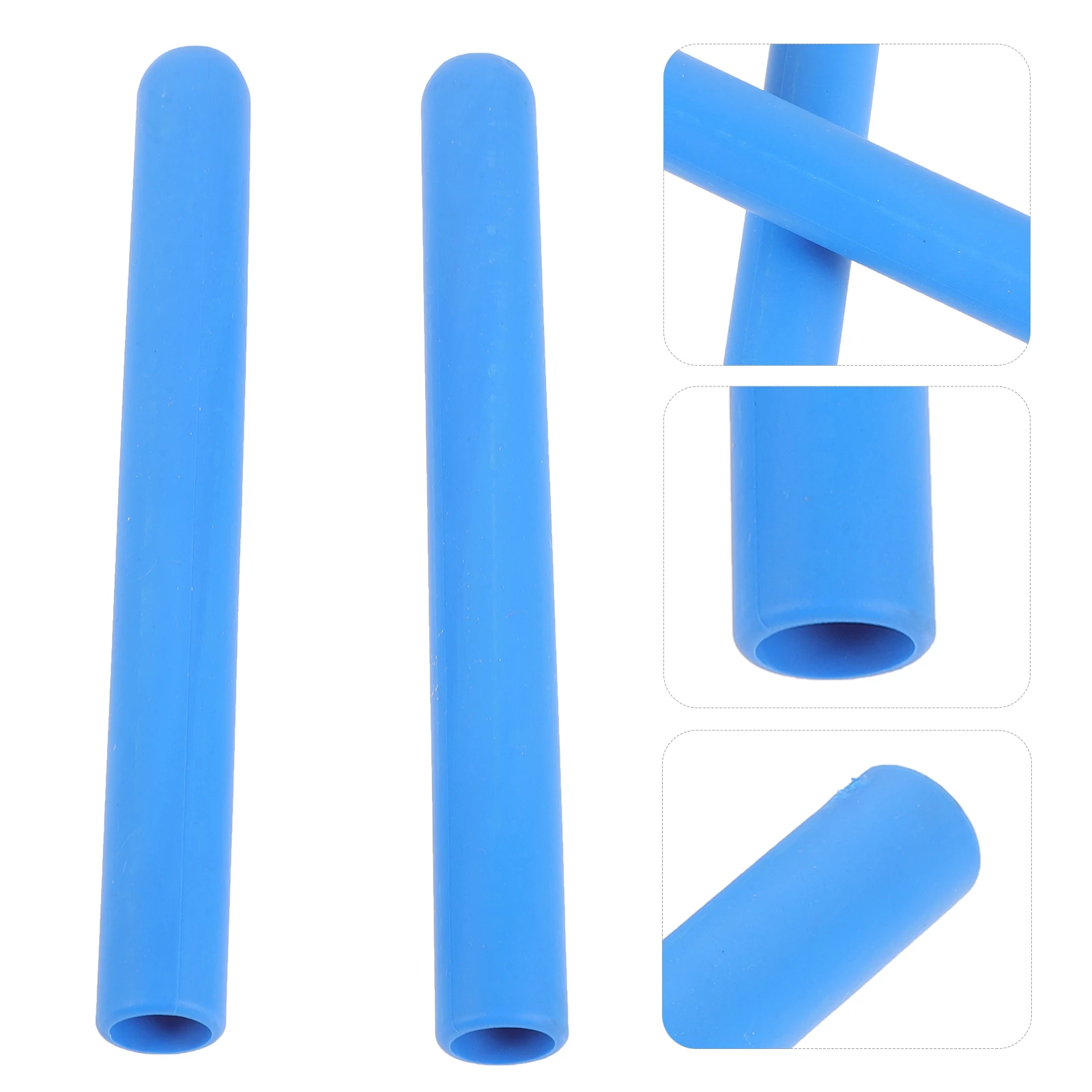 

2 Pcs Non-slip Drum Stick Cover Silent Drumstick Covers Silicone Case Drumming Accessories Silica Gel Protectors
