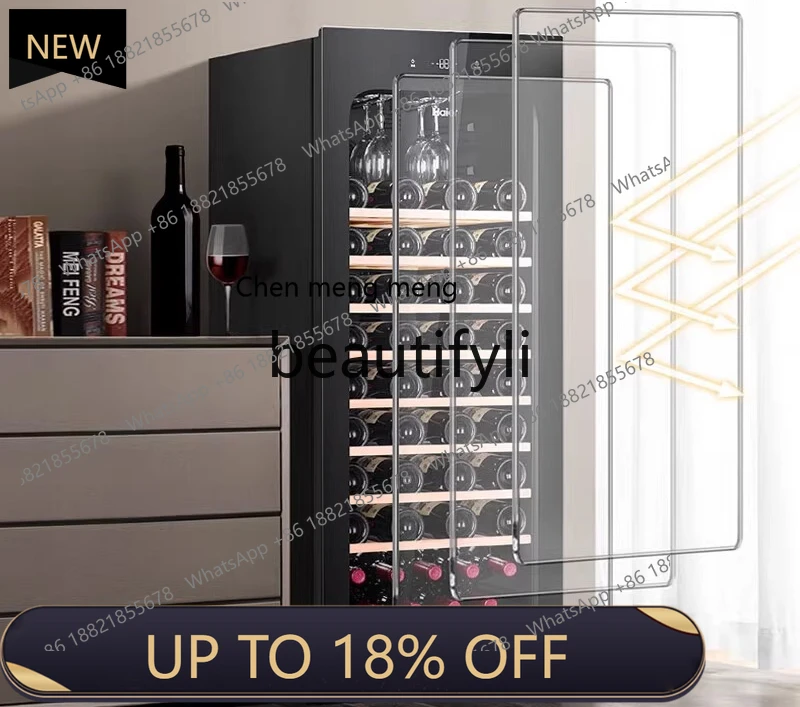 

Z189 a01 Red Wine Cabinet 196 Liters Household 84 Bottles Wind Cooling Frost-Free Office Living Room Refrigerated Fresh Wine Cab