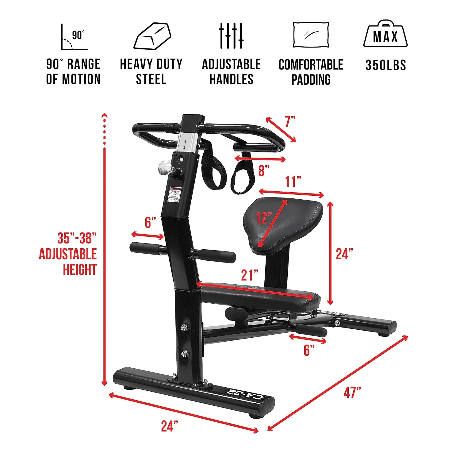 Back Stretch Machine - Total Body Leg Stretching Equipment Home Gym Flexibility Therapy Workout Max Weight 350, Customized