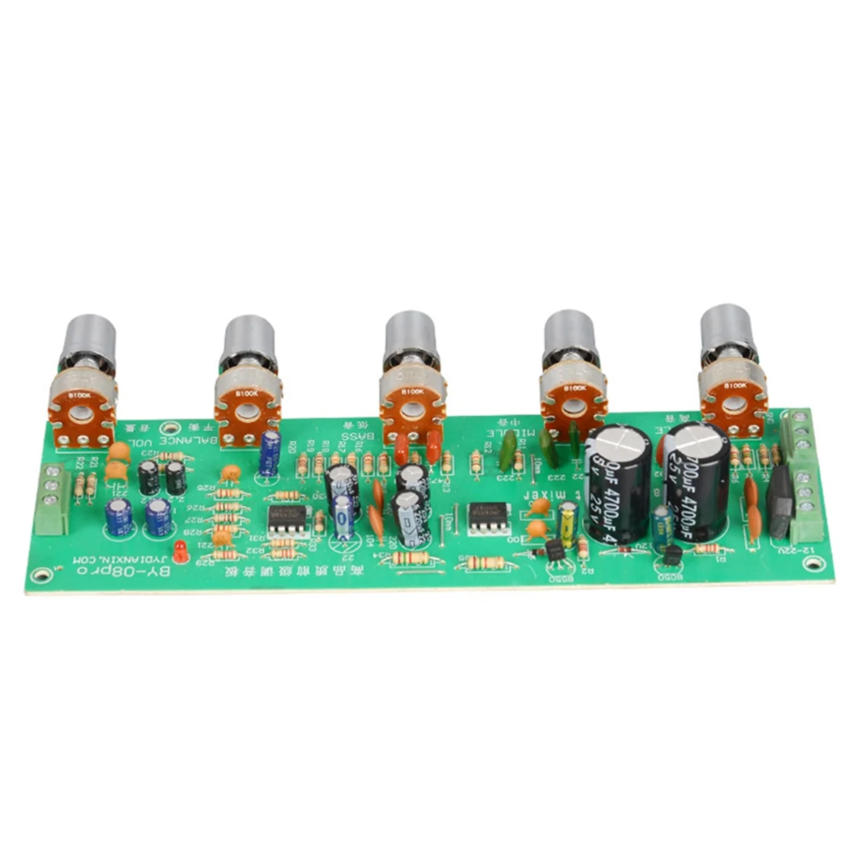 M18K-2.0 Hifi Audio Preamplifier Board Midrange Treble Balance Adjustable Audio Preamp Board with Tone Control