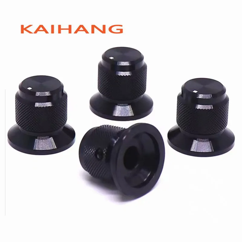 1PCS Aluminum Alloy Knob Cap Potentiometer Knob Equipment Knob Cap Diameter 20mm Height 18mm Round Hole 6mm Side Screw Fixation