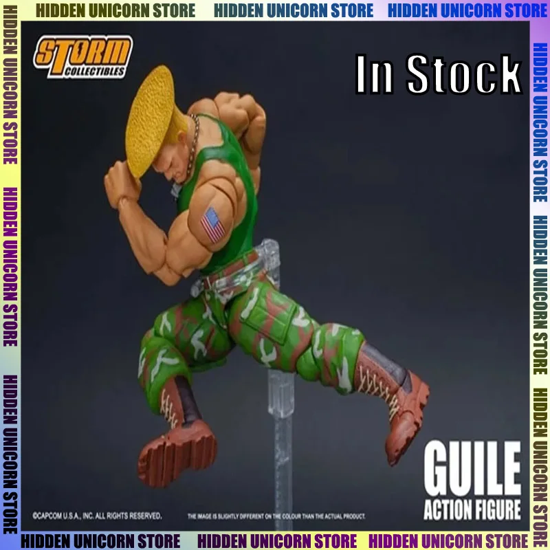 

In Stock Ko Storm Toys 1/12 Street Fighter Guile Anime Figure American Soldier SDCC Action Figure Statue Model Ornament Toy Gift