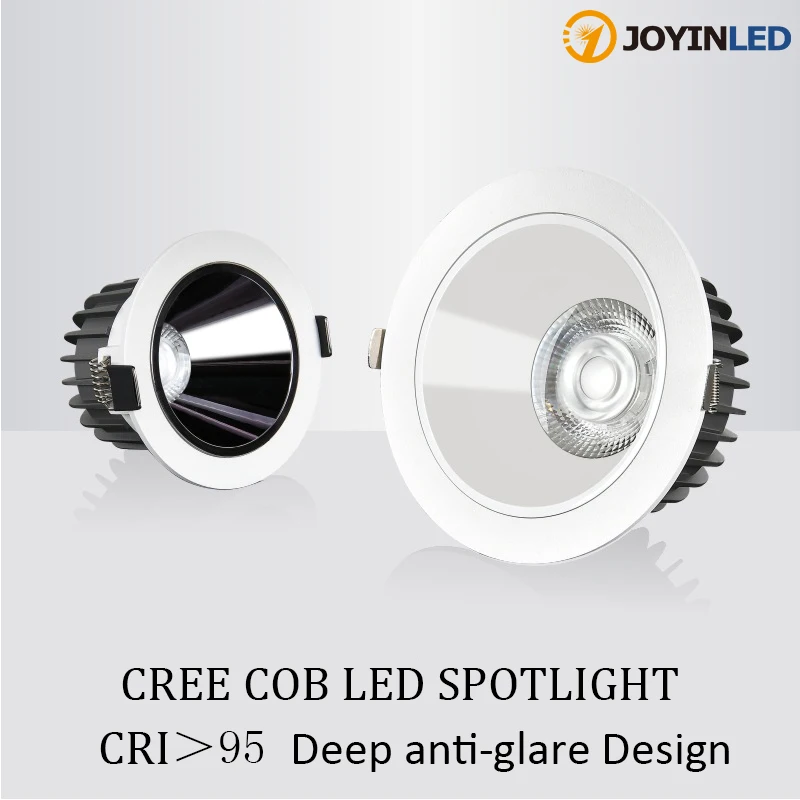 

Commercial Lighting COB Deep Anti-glare Spotlight High CRI Cree Chip Ceiling Lamp Engineering Lighting Downlight for Hotel 3000K