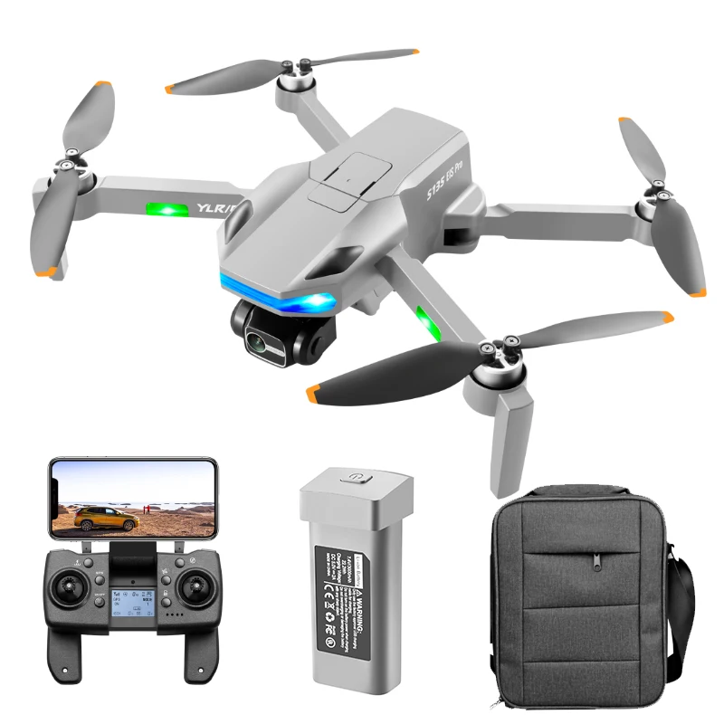 Drone 8k Hd Adjustment Dual Camera Wide Angle Wifi Fpv Rc Quadcopter Professional Foldable Drones S135