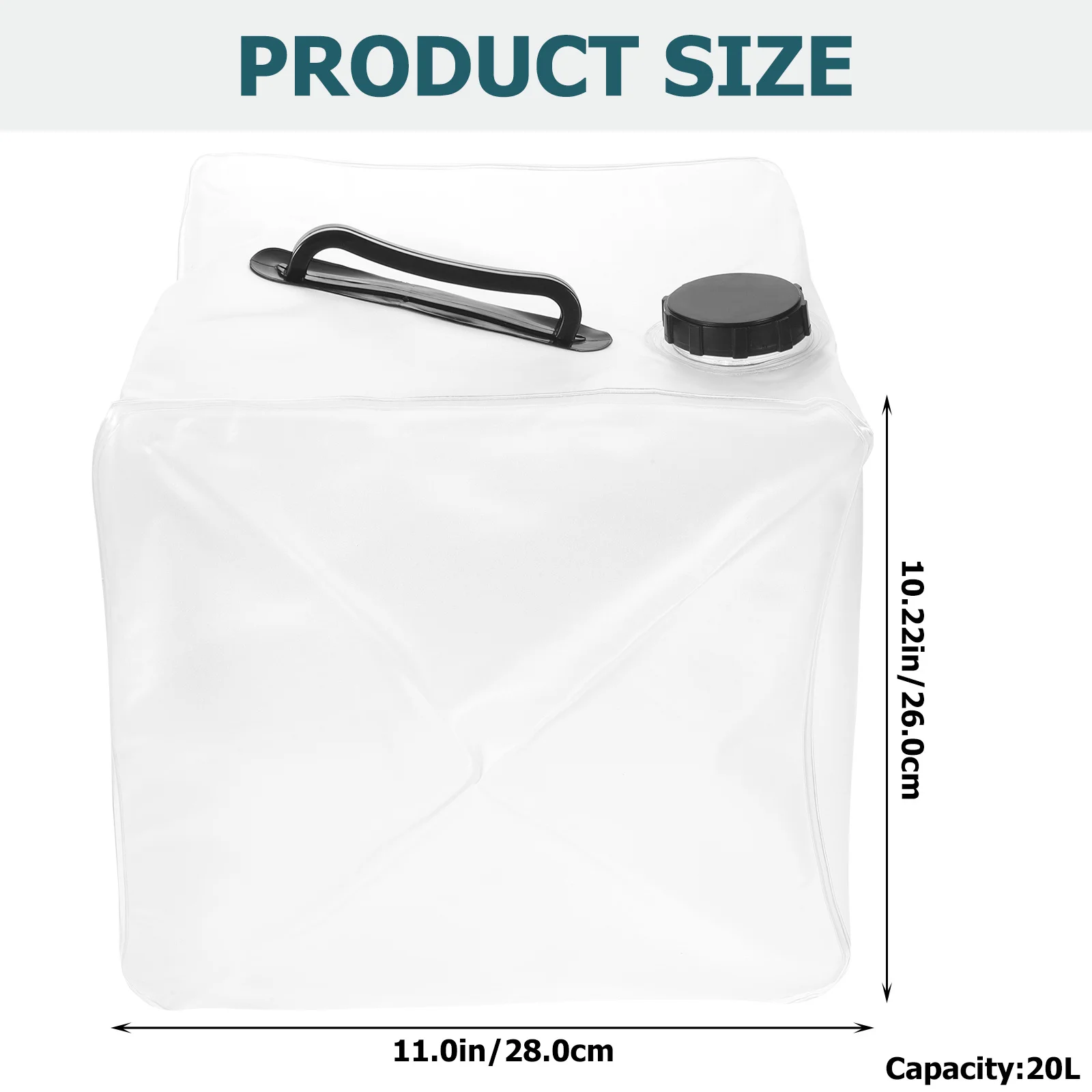 2 قطعة حاوية المياه المحمولة في الهواء الطلق قابلة للطي سعة كبيرة إبريق الماء التخييم تخزين دلو دلو قابل للطي