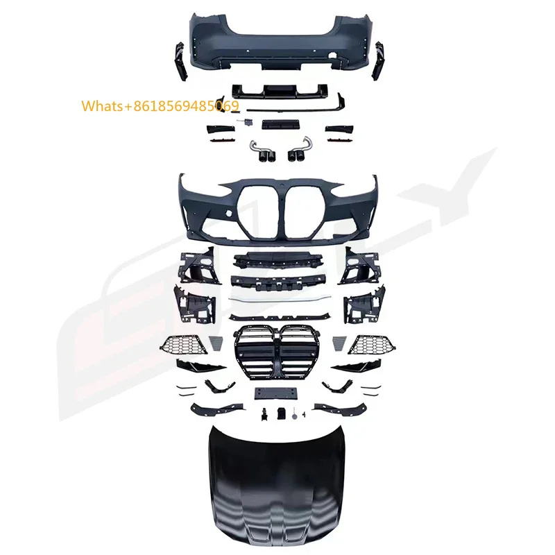 Flash Sale ! Car Body Kit  4 Series G22 G23 G26 M4 Style Front Rear Bumper Hood Exhaust Pipe 2020-2023