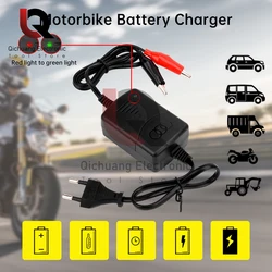 12V Universal Smart Battery Charger EU US Plug Rechargeable Sealed Lead Battery Charger for Car Truck Motorcycle