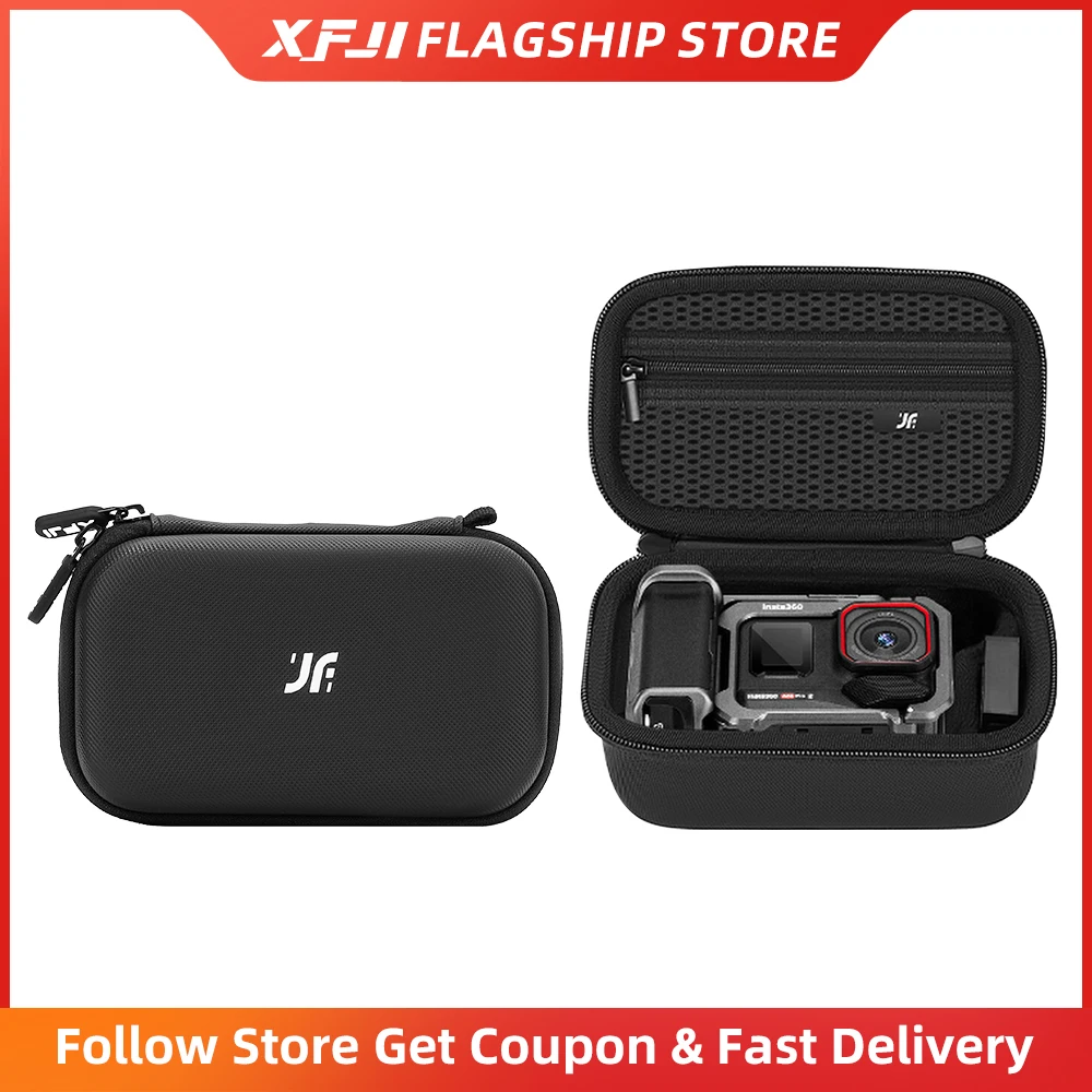 �y�Z�[�����zXFJI �J�����O���b�v���[�o�b�O �L�������O�P�[�X Insta360 Ace Pro 2 �A�N�Z�T���[�Ή� �ی�t���[���t�� �n�[�h�n���h�o�b�O �g���x���{�b�N�X