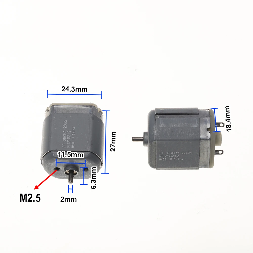 Mabuchi FF-260PA Motor DC 2.4V 3V 4.2V High Speed Precious Metal Brush Motor for Shaver Toy Model