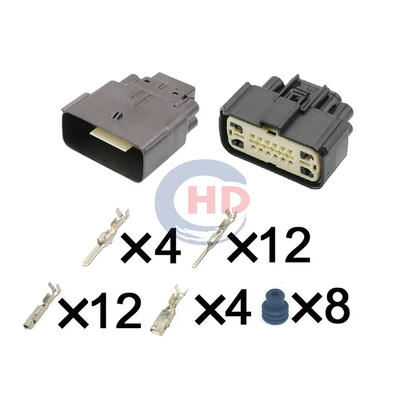 1-20 sets  16 Pin Oil pump radar fog light plug Engine harness connector 34986-1601 34985-1601