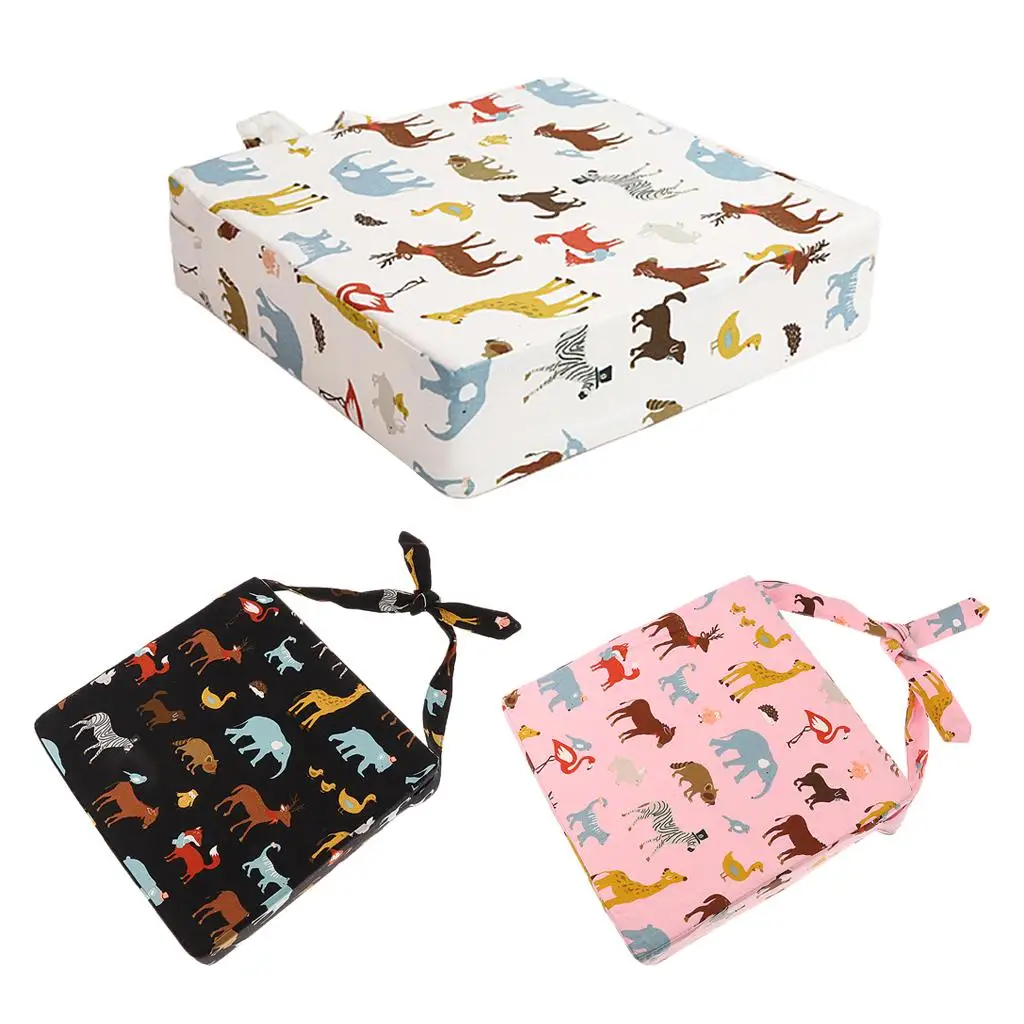 وسادة مقعد معززة للكرسي العالي للأطفال الصغار على شكل حيوان، غطاء قابل للفك #2