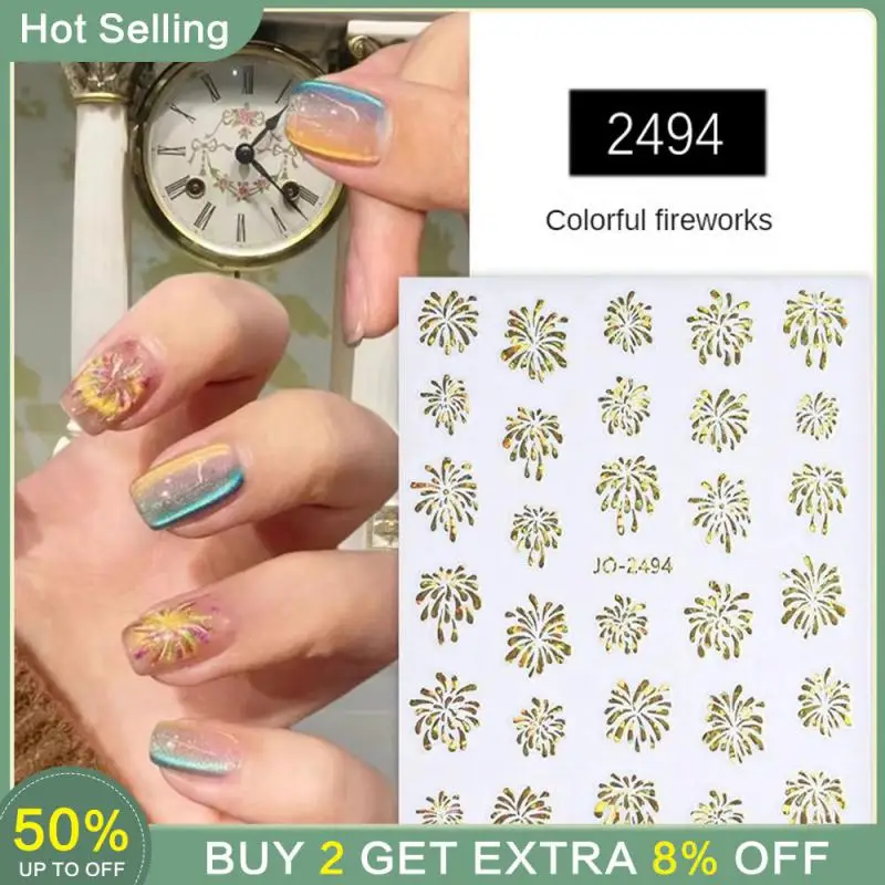 

Sticker Easy To Carry Durable Laser Decals Nail Decoration Nail Art Stickers Simple And Stylish Cozy Nail Stickers Decoration