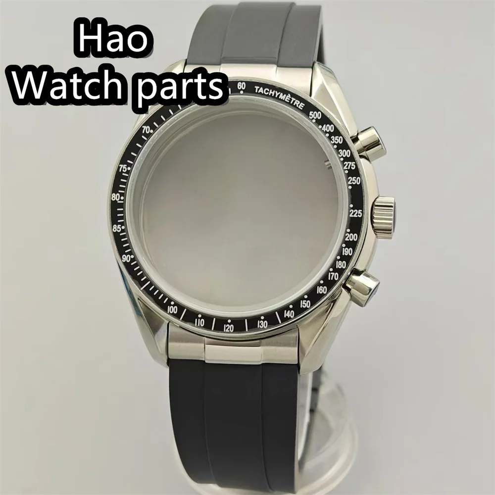 Корпус BLIGER VK63, корпус 40 мм, роскошный корпус из нержавеющей стали из стекла Coaetd, подходит для стального ремешка механизма VK63 VK64, и резинового ремешка