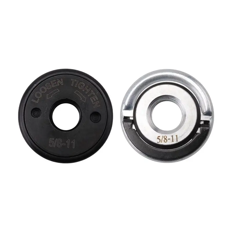 

A93Z Flange Nuts For 5/8"- 11" Angle Grinder Quick Release Locking Kit 2-Pack Self-Locking For 4-1/2", 5", 7", 9" Grinders