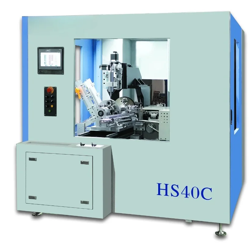 Automata Series Double Head Horizontal Four-Station Drilling Planting Machine Machining Center Motor Core