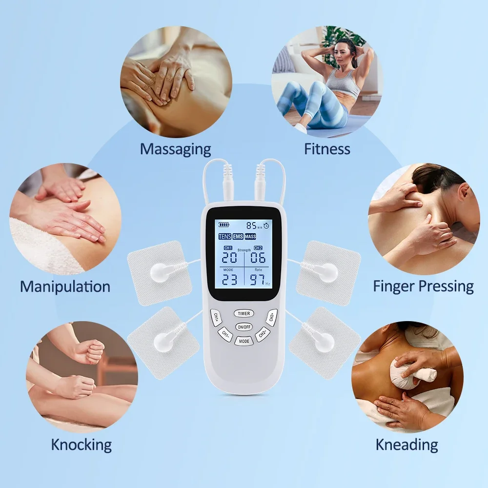 Professional Muscle Stimulation USB Physiotherapy Tens Unit Machines Pulse Impulse Mini Full Body Massager 36 Modes