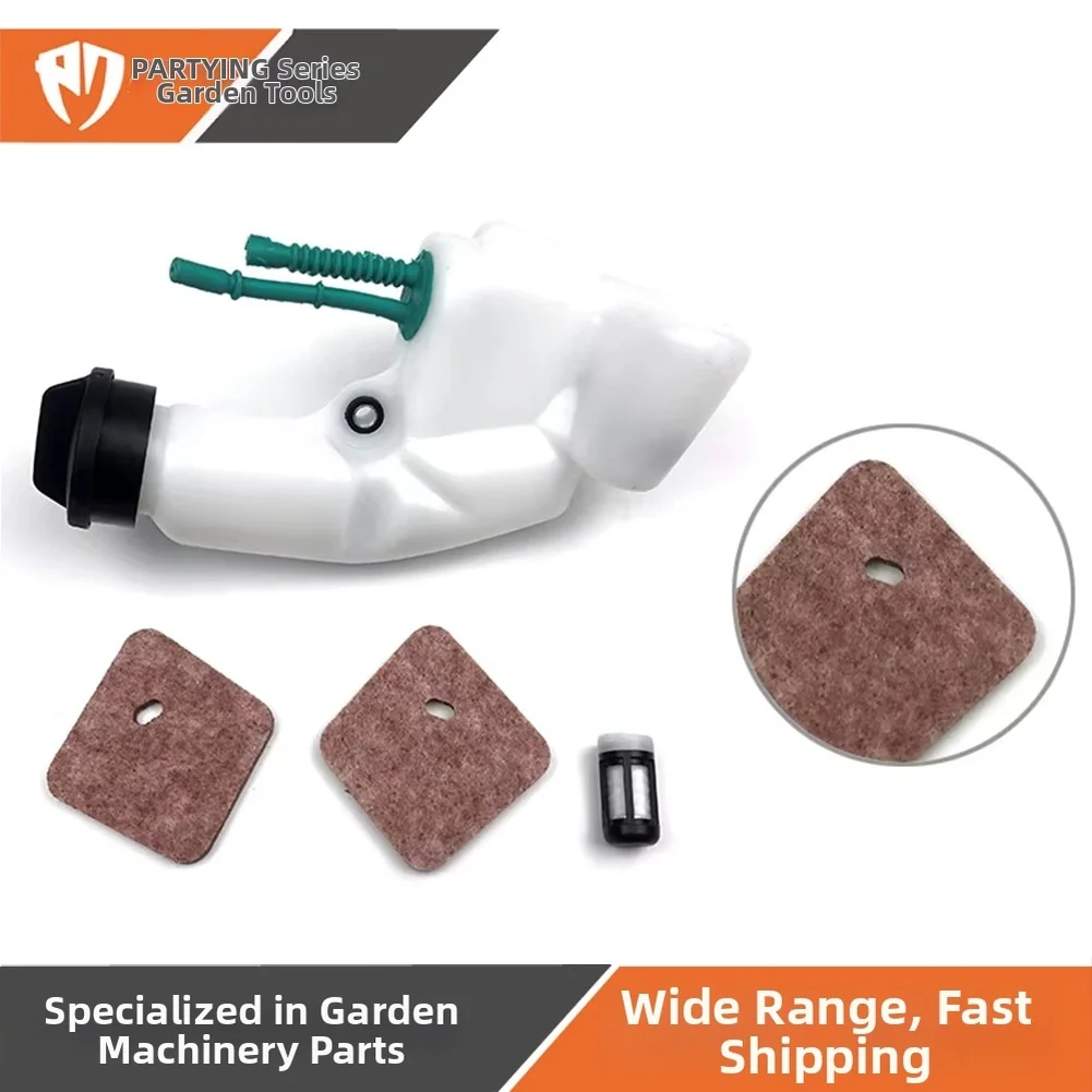Compatible Lawn Mower Accessories Power Tool Accessory Replacement Part White Mower Fuel Tank Simple Attachment