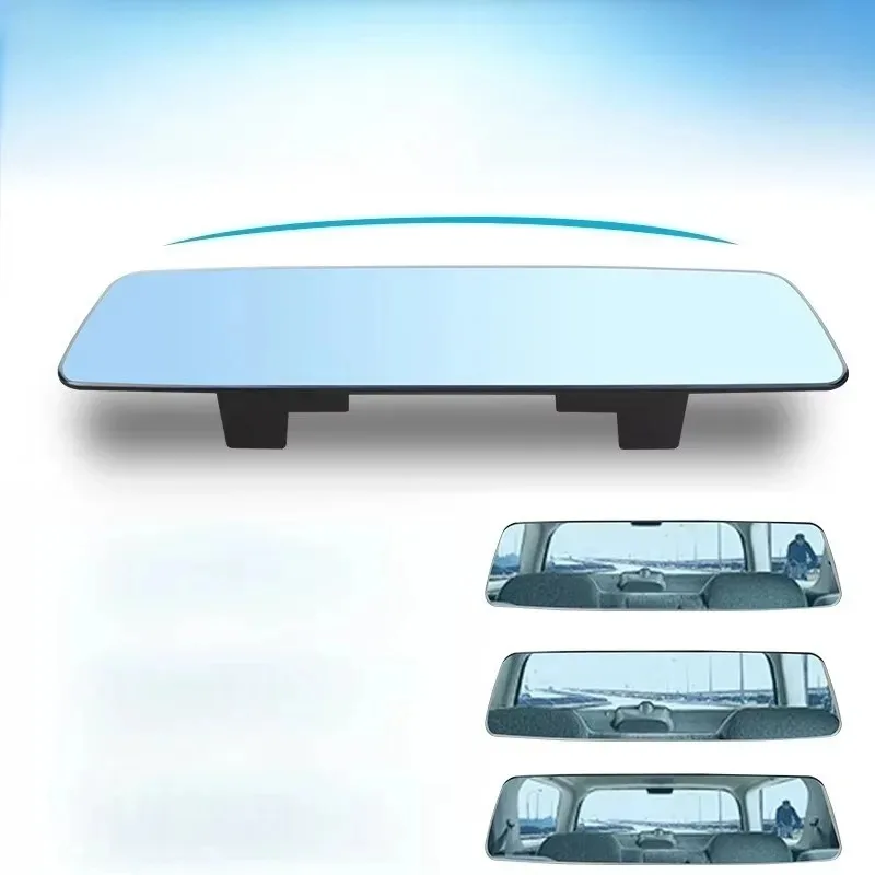 

1 шт. для автомобиля, безрамное 2,5D полноэкранное микроигнутое стекло, автоаксессуары, зеркало заднего вида Interi, детское антибликовое широкоугольное зеркало