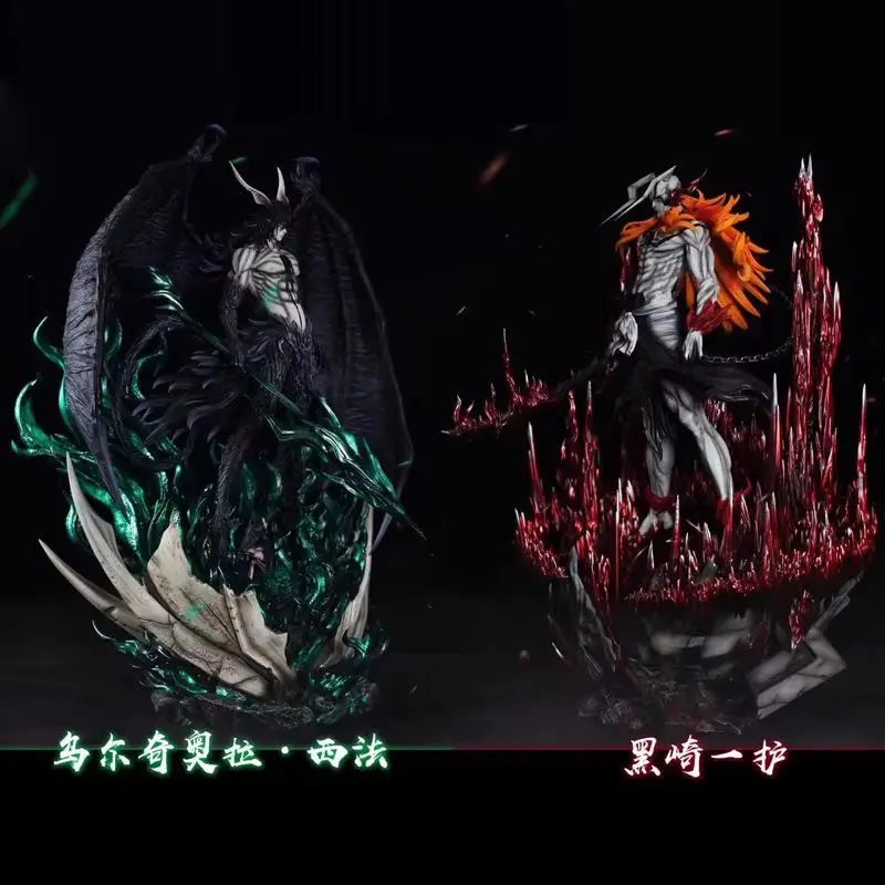 

HOT 33cm Kurosaki Ichigo Ulquiorra Cifer Bleach Anime Action Figure Series 1:1 Collectible Desktop Model Toy for Kids Xmas Gift