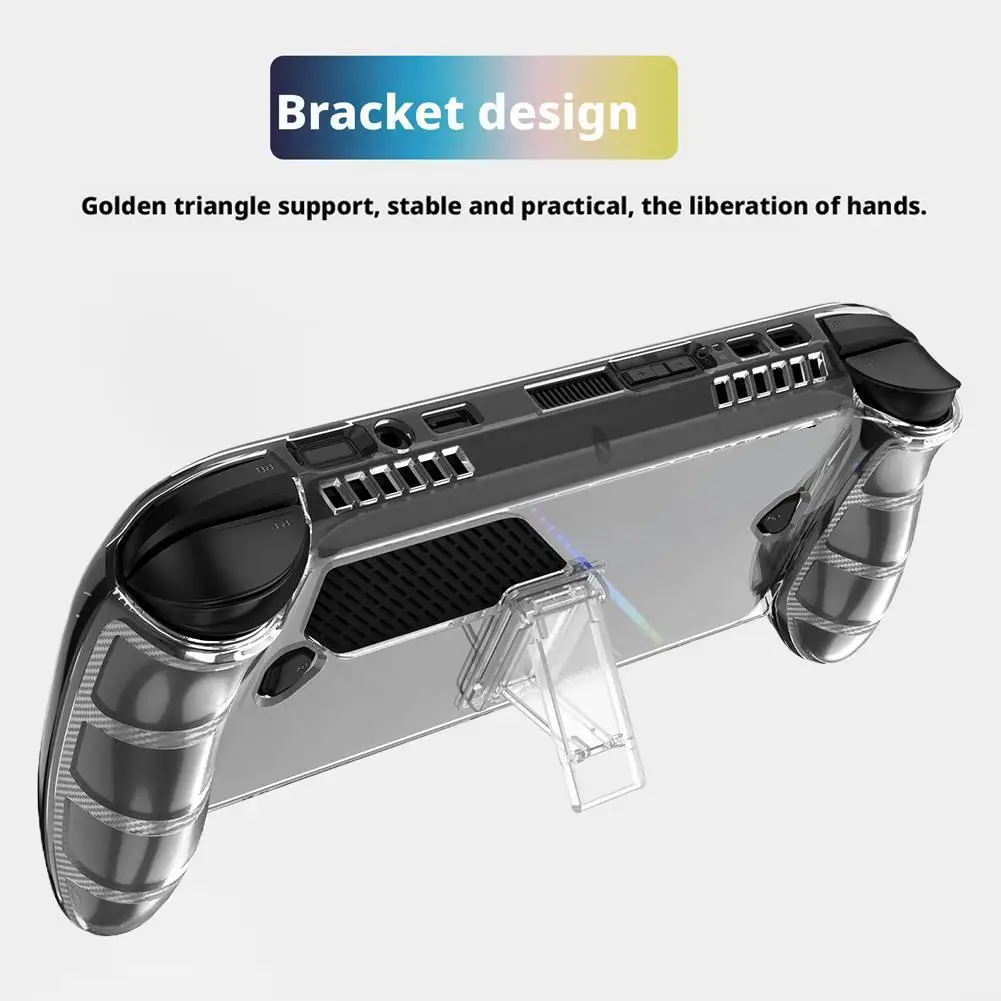 

Прозрачный защитный чехол из ТПУ для ROG Ally/Ally X с подставкой, противоударный, прозрачный, с защитой от падения, витрины RGB Light