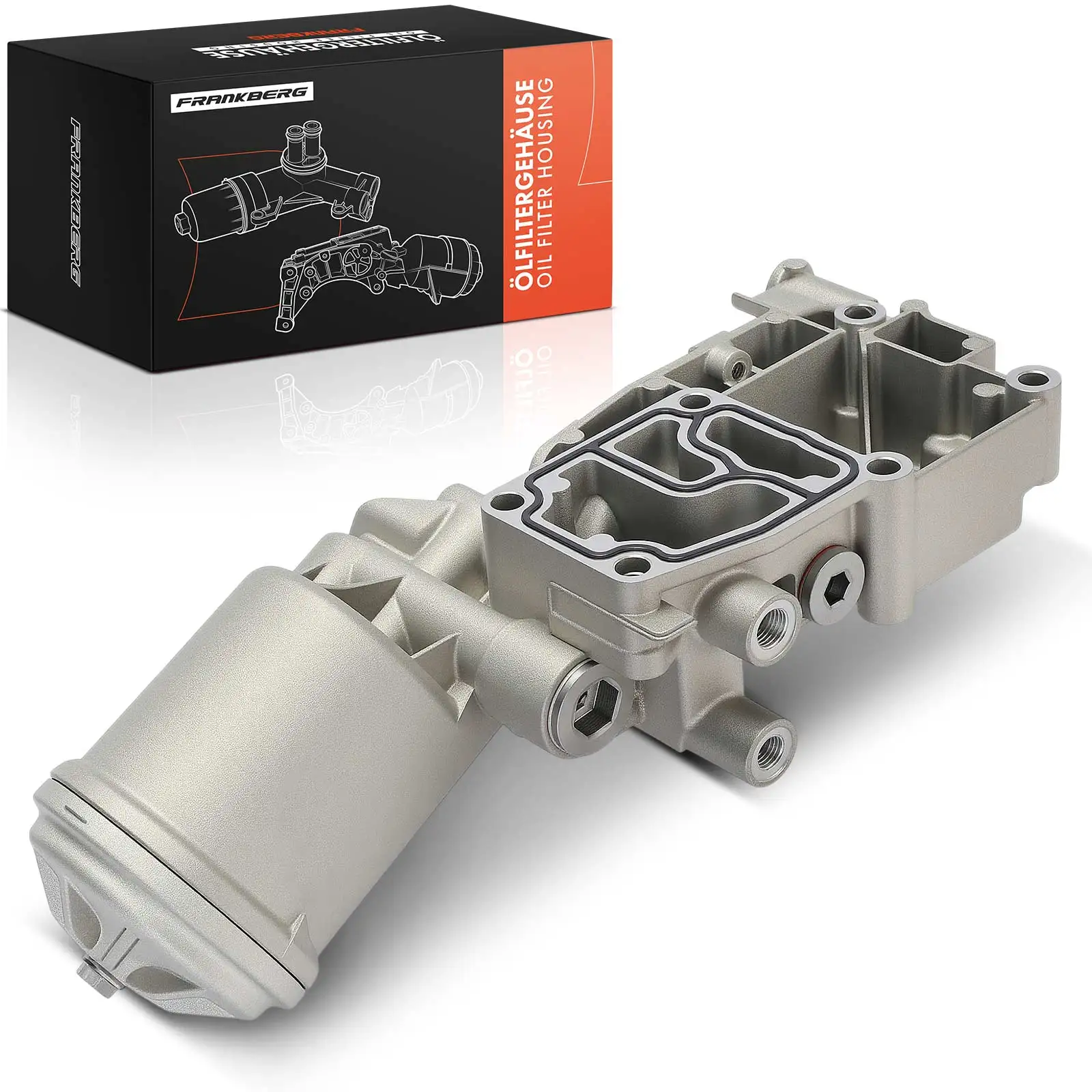 Frankberg 1x oliefilterhuisdeksel voor BMW 3-serie Cabriolet E36 5-serie Touring E34 11421738639