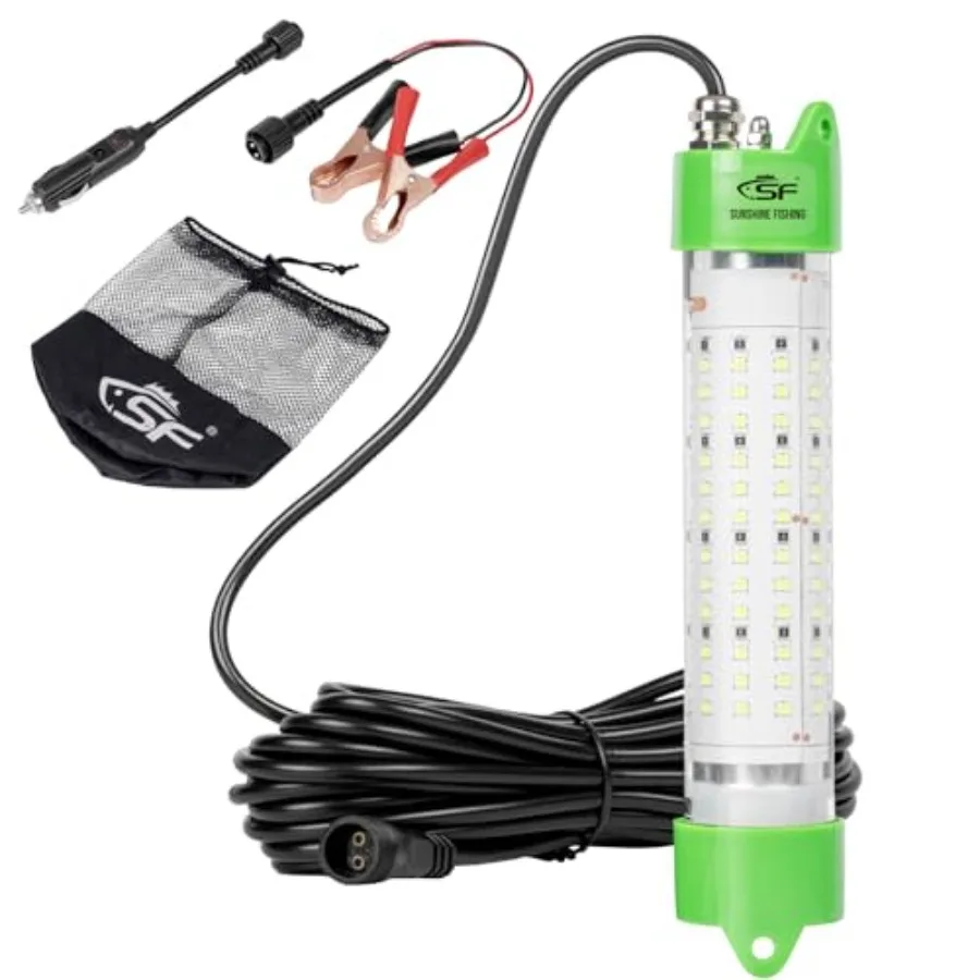 

LED Underwater Fishing Light 70W 100W Fish Attracting Light Fishing Light Submersible for Dock and Boats IP68 Waterproof