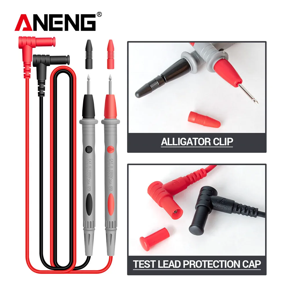 ANENG ST180 pinza amperimetrica ac/dc digital tester multímetro herramientas electricista profesional amperimetro comprobador de medidor corriente metro instrumentos eléctricos megger voltimetro clamp meter multimeter