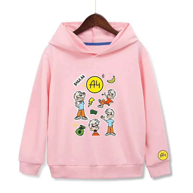 Cartoon Merch A4 Lamba Kids Sweatshirts а4 мерч Baby Boys Clothes For Autumn Children's Clothing Kids Hoodies Sweatshirt