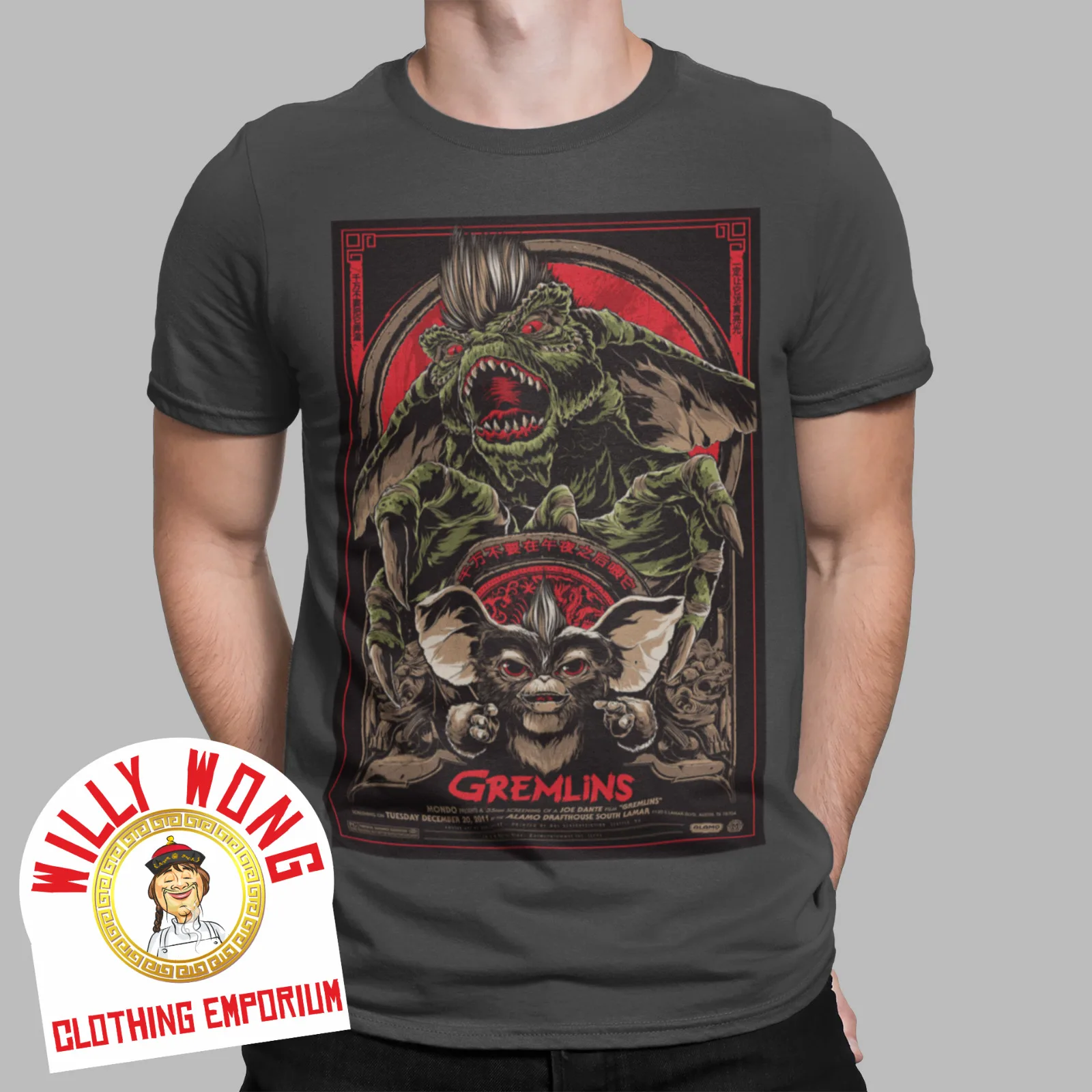 GREMLINS T-SHIRT MOGWAI GIZMO MOVIE RETRO CLASSIC VINTAGE HERO GAMER UK HORROR